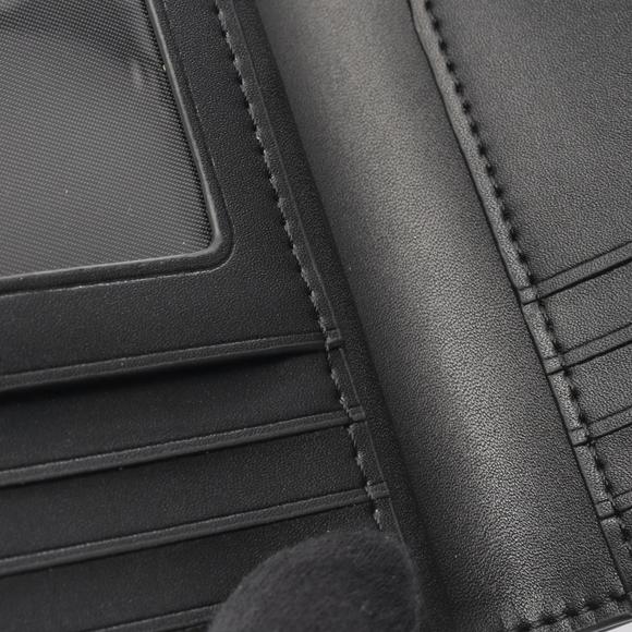 Coach Signature Diagonal Bifold Wallet, Leather, Women's, Brown and Black, - Picture 6 of 6